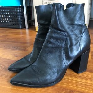 brazen pointy toe bootie